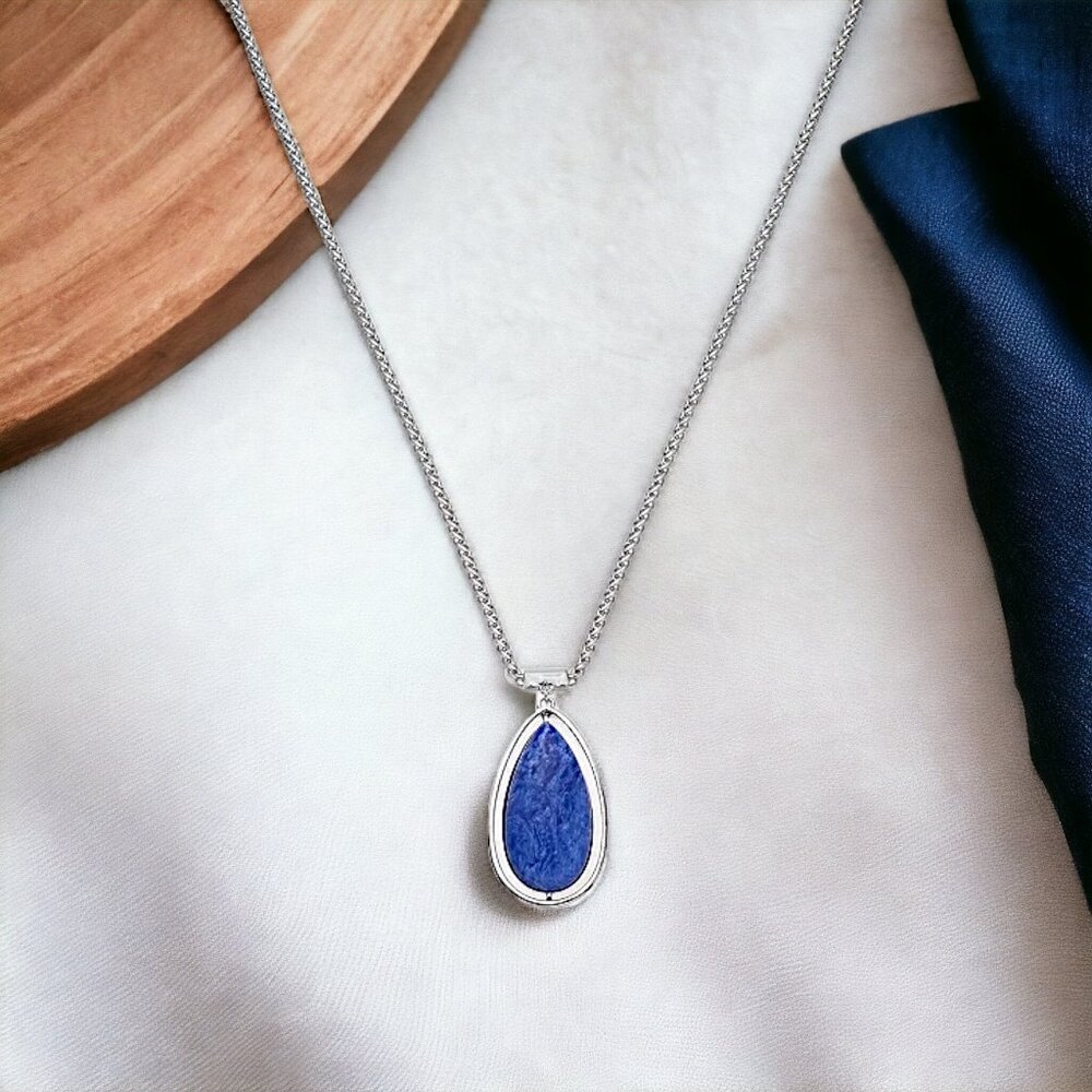 ALFANI Long Stone Pendant Necklace - Picture 1 of 4